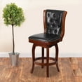 thumbnail image 1 of Emma + Oliver 26"H Cherry Wood Counter Height Stool with Swivel Seat, 1 of 8
