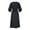 Black, variant on SMihono Vintage 1950s Christmas Dresses for Women Elegant Patchwork Cocktail Dress Long Sleeve Crewneck Swing Flare Xmas Party Gowns Army Green M