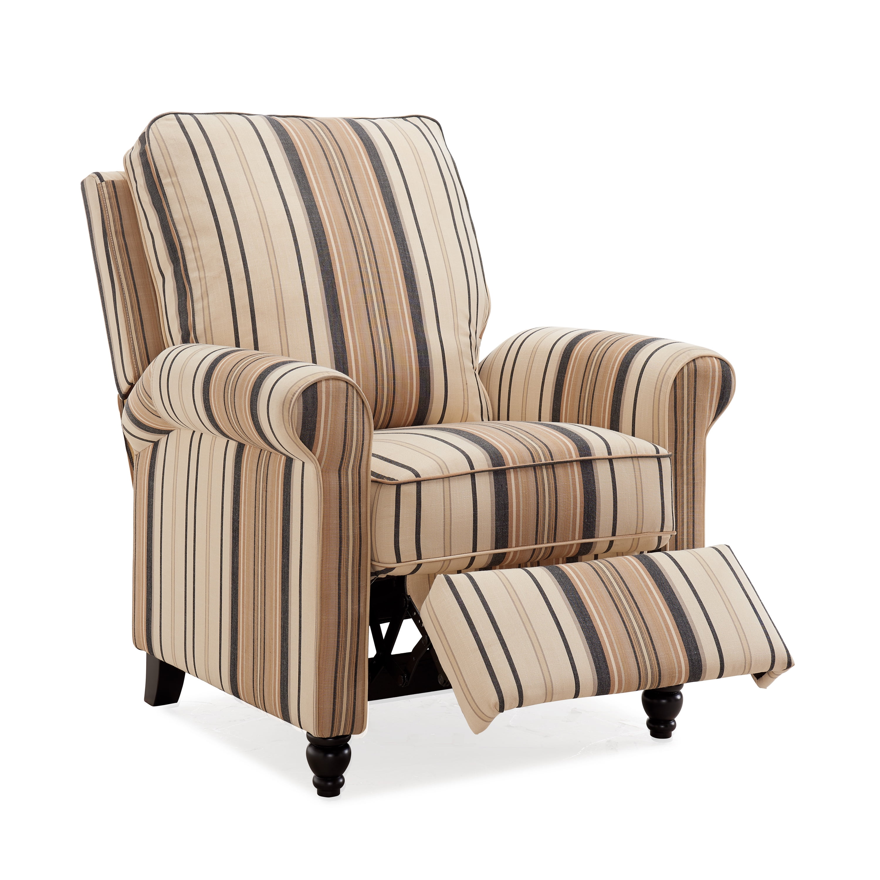 blue stripe recliner