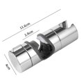 thumbnail image 4 of Soporte de ducha de mano reemplazable, soporte para cabezal de ducha, diámetro ajustable de 18-25 mm, ABS cromado (plata), 4 of 6