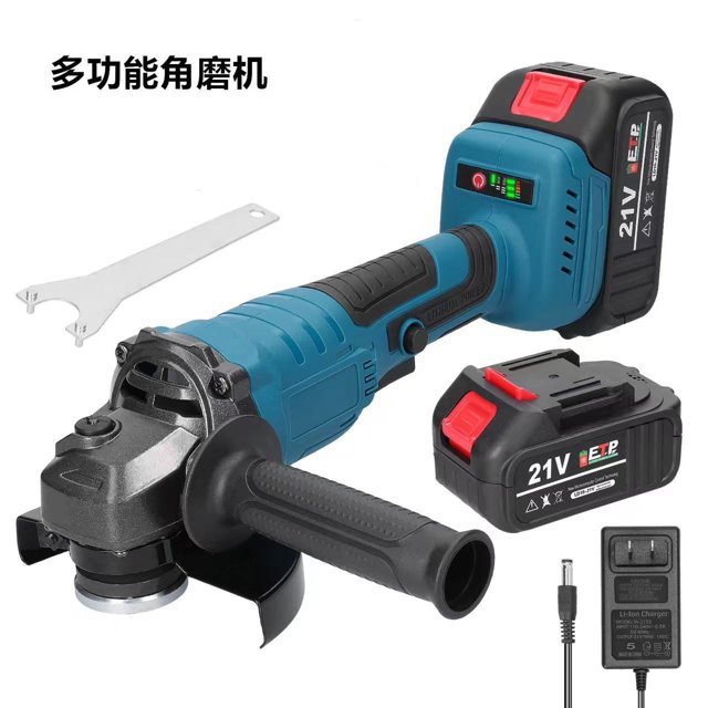 Meuleuse d'Angle Compacte Sans Fil 21 V à Batterie au Lithium pour Meuler et Couper - Outil de la Série Rechargeable