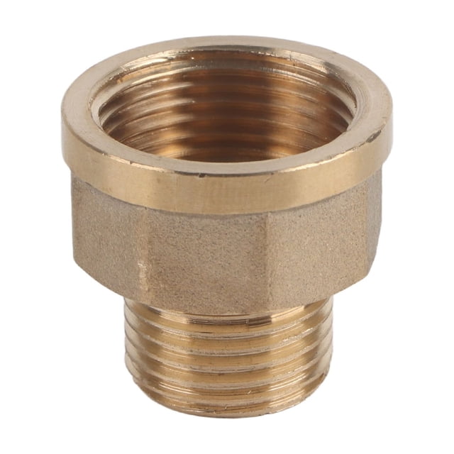 Ouitble Tubería De Agua De Latón, 1/2 Macho BSPT 3/4 Hembra BSPT, Adaptador Reductor De Buje Hexagonal para Medidor De Agua, Suavizante De Agua, Purificador De Agua, 1 Ud.