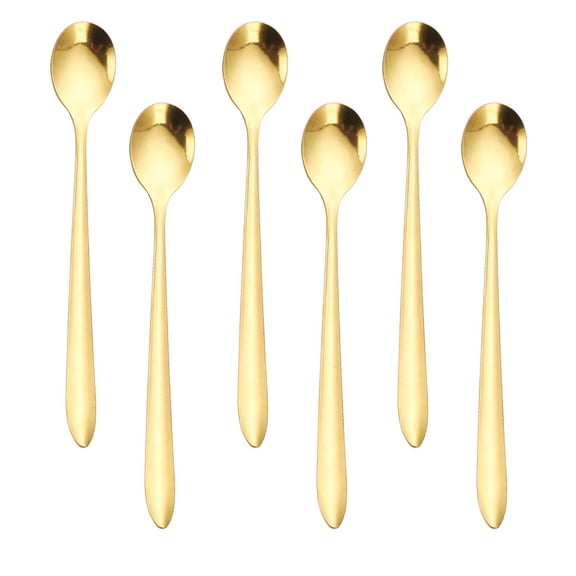 Teaspoons set of 30, Spoons Gold Stainless Steel, for Dinner, Dessert, Cake, Restaurants, Home, Cafe