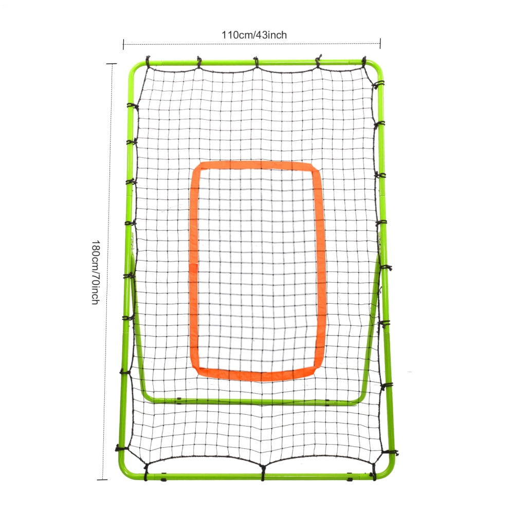 Tohu 4-Angle Adjustable 6x3.6ft Volleyball Rebound Net, 1.2mm Iron Frame & High-Density PE Practice Net for Home Training