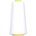 thumbnail image 2 of Threadart Serger Thread - Polyester Sewing - 2750 Yard Cone 40/2 - White C67 C67, 2 of 2