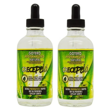Boe Cosmetics Crece Pelo Gotero 4.25-ounce Hair Growth Drop Fitoterapeutico Natural (Pack of 2)