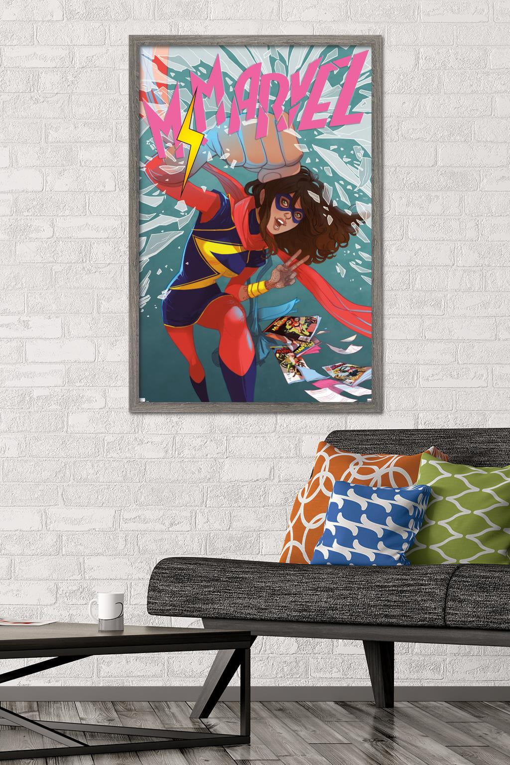 Marvel Comics - Ms. Marvel - Ms. Marvel #13 Wall Poster, 22.375" x 34", Framed