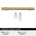 thumbnail image 4 of Amerock Central 5-1/16 inch (128mm) Center-to-Center Champagne Bronze Cabinet Pull, 25 Pack, 4 of 4