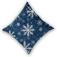 thumbnail image 3 of Snowflakes 2 Pack Throw Pillow Covers Sofa Cushions Covers Living Room Bedroom Bed Covers Car Lumbar Covers 18x18 Inches, 3 of 6