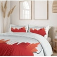 thumbnail image 6 of Ambesonne Polish Duvet Cover Sets, Map in Flag Colors, 2-King, Vermillion Pearl, 6 of 7