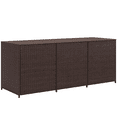 thumbnail image 2 of Outsunny 175 Gallon Outdoor Storage Box with Inner Liner, PE Rattan Wicker Deck Box with Pneumatic Bar Lift, Mixed Brown, 2 of 9