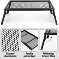 thumbnail image 5 of Camp Over Fire Grill, Folding Steel Campfire Grill Portable Camping Fire Pit Outdoor BBQ Picnic - 21.6" x 11.8", 5 of 8
