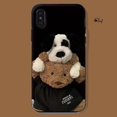 thumbnail image 3 of Clmj cute bear dog phone case for Samsung Galaxy A13 5G A52 A54 S23 S22 ultra for iPhone 13 11 14 12 silicone protective cover, 3 of 5