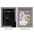 thumbnail image 5 of Grooved 5 in. x 7 in. Grey Picture Frame (Set of 2), 5 of 8