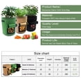 thumbnail image 3 of Mistaha 3 Pcs Sac de Culture de 7 Gallons Pot de Plantation Facile à Récolter avec Rabat et, 3 of 7