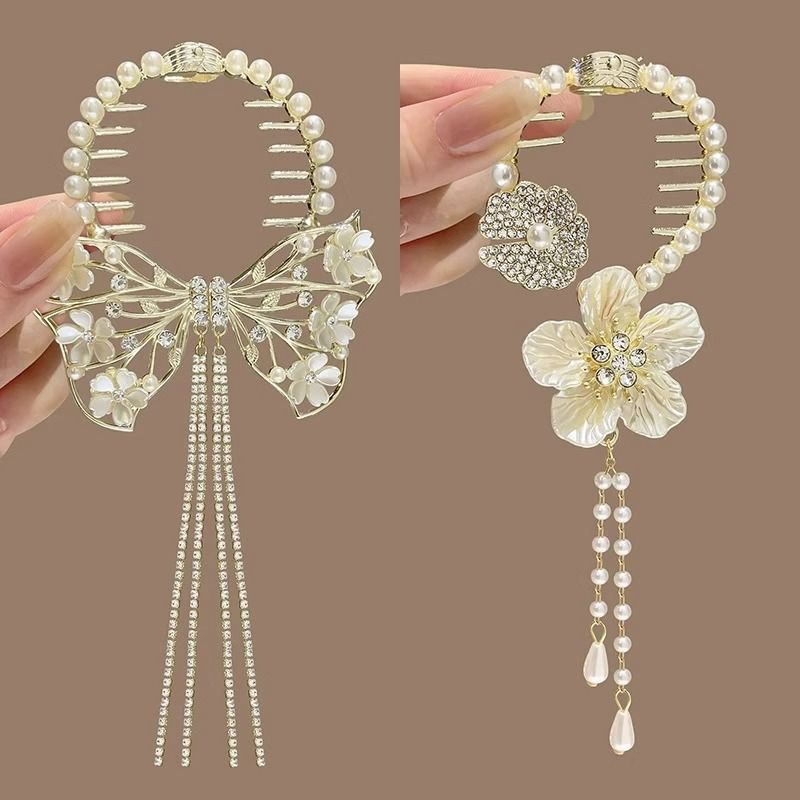 EKE Women’s Hair Clip Vintage Retro Back-Wear Elegant Hair Accessory with Fashion Texture
