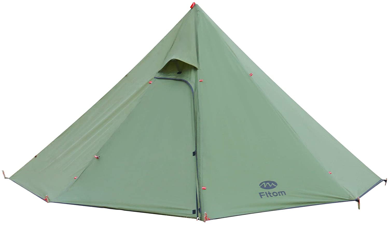 Fltom Camping Hot Tent Ultralight Teepee Tent For 2 3 Person With Flue Pipe Window Includes Stove Jack Walmart Com