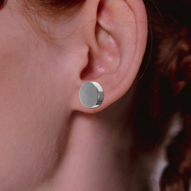 BESTYASH 20Ud Aretes Redondos De Inoxidable Con Para Uso Diario