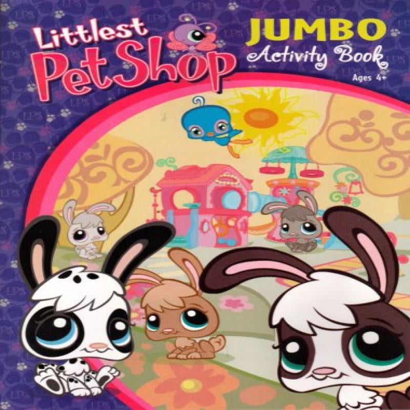 littlest pet shop jumbo activity book  bunnies  walmart