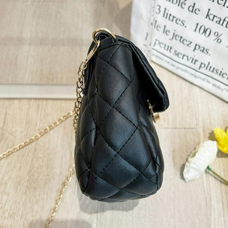 Authentic Chanel Black Caviar Leather Timeless Large Half Moon Flap Bag