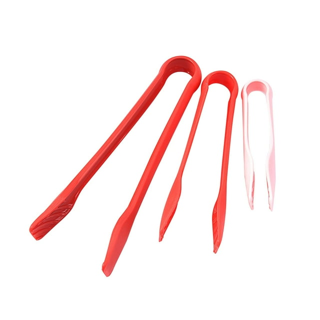 Pinza , pinzas para servir, Clip multiusos para Buffet, soporte para alimentos, pinzas portátiles para mantener frescos, pinzas para pasteles, Rojo