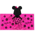 thumbnail image 2 of Minnie Mouse Kids Cotton Hooded Towel Wrap Bath Beach 51" x 22", 2 of 5