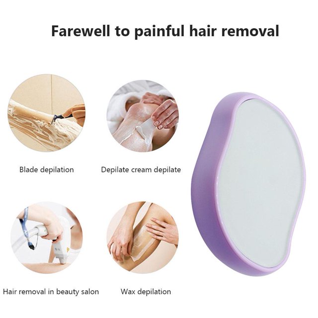 Depiladora de depilación física de cristal Depilación corporal sin dolor (F Púrpura) Ehuebsd cuidado belleza
