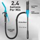 thumbnail image 3 of Bomba De Transferencia Portátil De Sifón, Bomba De Sifón Eléctrica Que Funciona Con Pilas Con Manguera Blanca De 35,4 Pulgadas Para Transporte De Agua Y Combustible De Gasolina, 3 of 7