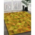 thumbnail image 3 of Ahgly Company Machine Washable Indoor Rectangle Transitional Yellow Area Rugs, 8' x 12', 3 of 7