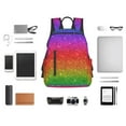 thumbnail image 6 of Daiia Rainbow Glitter School Backpack for Men and Women Lightweight Backpack Durable Backpack Water-Resistant,Travel,Work Bag, 6 of 9
