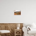 thumbnail image 2 of Autumn Foliage Mountain Scene Landscape Painting White Framed Art Print Wall Art, 2 of 7