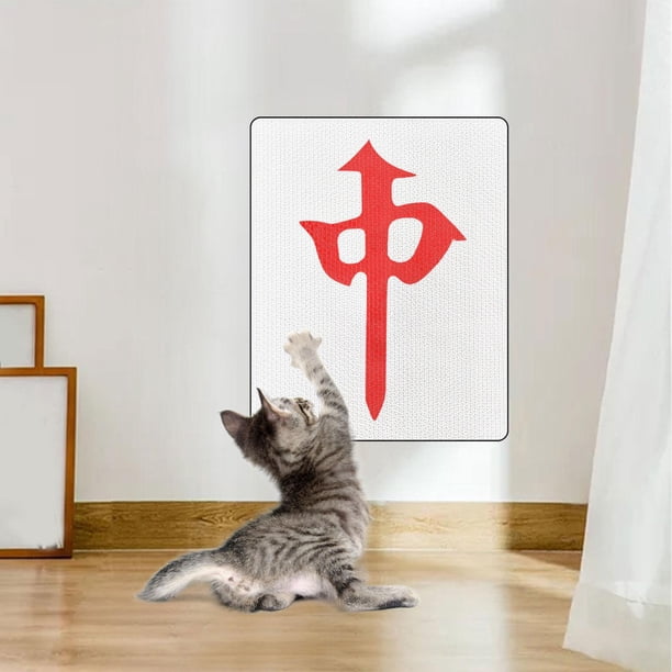Rascador de Pared para Gatos Salvador de Papel Rojo