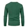 thumbnail image 7 of safuny Men's Classic Cardigan Sweaters v neck Slim Casual Knitted Sweater long sleeve button Green XL, 7 of 7