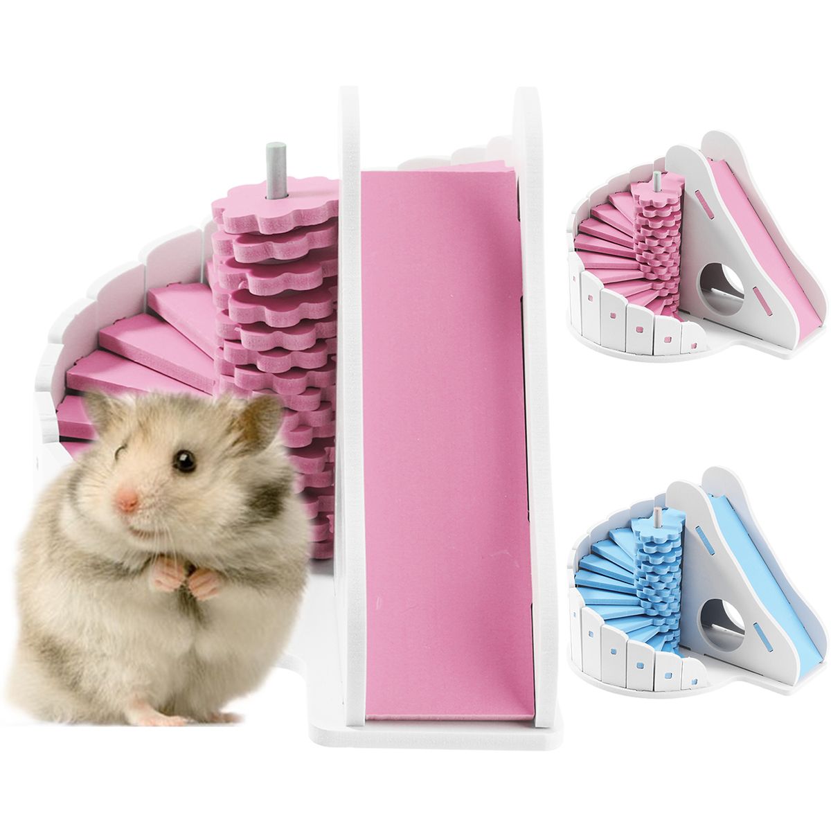 Meidiya Colorful Hamster ToysDwarf Hamsters Climbing Ladder Slide Toy