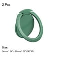 thumbnail image 2 of Uxcell Phone Ring Holders, Ultra-Thin Cellphone Stand, for Magnetic Car Mounts, Hedge Green 2Pack, 2 of 6