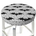 thumbnail image 3 of Easygdp Bat Print Easy To Install Bar Stool Covers&Stool Covers Round&Elastic Stool Cover, Barstool Covers,Washable&Bottom With Elastic Edge-13 inch, 3 of 7