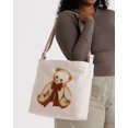 thumbnail image 2 of Bolsa BAGGU de lona reciclada con cremallera horizontal y osito de peluche, 2 of 3