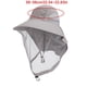 thumbnail image 3 of Men's Quick Dry Fisherman Hat Mosquitoes Guard Face Cover Fisherman Hat with Adjustable Strap Navy blue, 3 of 4