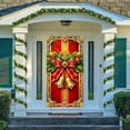 thumbnail image 6 of Hxlamzoo 35 X 71 Inch Christmas Door Cover - Xmas Door Curtain with Easy Installation Rope for Christmas Day Wall and Door Decoration - Xmas Holiday Party Supplies, 6 of 6