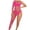 Red, variant on Women Fishnet Lingerie Set One Piece Bodysuit With Single Sleeve Mesh Lingerie Outfit Multiple Colors Party And Special Occasions