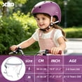 thumbnail image 5 of XJD Kids Bike Helmet Toddler Helmet Ages 3-12 Boys Girls Childrens Helmet,Multi-color Adjustable Lightweight Multi-Sport Helmet, 5 of 10