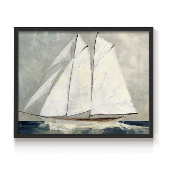 Setting Sail by Sally Swatland - Restickable Framed Giclée Print