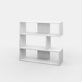 thumbnail image 5 of Ada Home Decor Beethoven 3 Tier Open Shelf Modern Bookcase, White, 5 of 7
