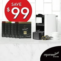 Meet Espressotoria. Buy 6 coffee pod packs, get FREE Espressotoria Machine.