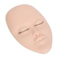 thumbnail image 1 of Eyelash Extension Mannequin Head, 6 Pair Replacement Eyelids Multifunctional Soft Touch Lash Mannequin Head  for Makeup Training Pink,Skin Color,Coffee Color, 1 of 7
