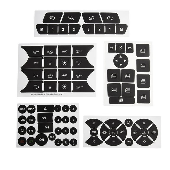 Mduoduo Vinyl Button Repair Stickers for Mercedes For Benz C E SLK Class Vehicles Car Accessories