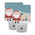 thumbnail image 7 of Cute Santa Dwarfs and Christmas Street View LED Night Light Sensor Lamp Plug-in Adjustable Brightness 2 Pack, 7 of 7