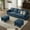 Blue, variant on Jarenie Modern Sectional Sofa Couch with Reversible Chaise U Shaped Couch 4-Seat Convertible Sofa for Living Room
