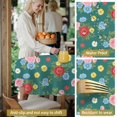 thumbnail image 5 of Pioneer Flower Floral Print Pattern Round Tablecloth 60 X 60 Inch, Wrinkle Resistant Wipeable Table Cloth for Kitchen Dining Picnic Patio Party, 5 of 6