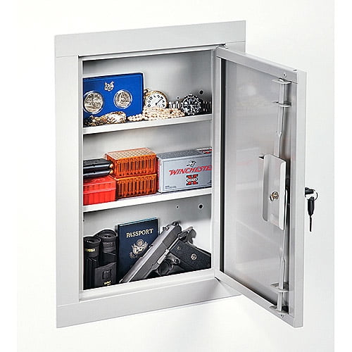 Stack-On Mid-Size In-Wall Gun Cabinet, Beige - Walmart.com ...
